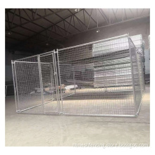 Galvanized wire mesh welded metal fence door
